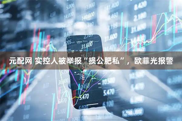 元配网 实控人被举报“损公肥私”，欧菲光报警